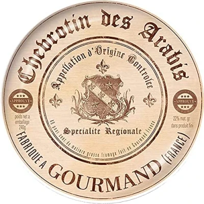 Image of Artesà Set of 4 Ceramic Side Plates, 19.1 cm (7.5 Inch) “Gourmet Cheese