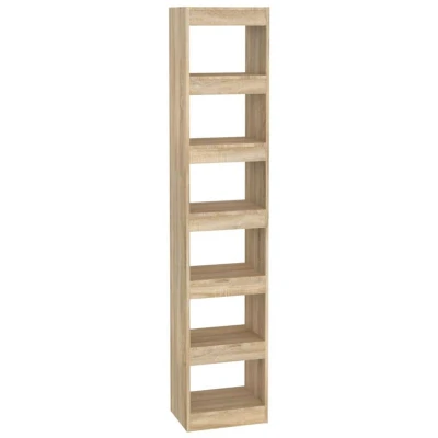 Image of vidaXL Book Cabinet/Room Divider Sonoma Oak 40x30x198 cm