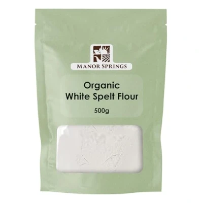 Image of Organic White Spelt Flour 500g by Manor Springs
