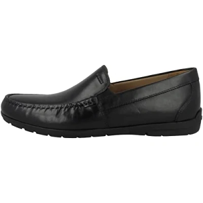 Image of Geox Mens U Siron W Moccasins, Black, 12 UK