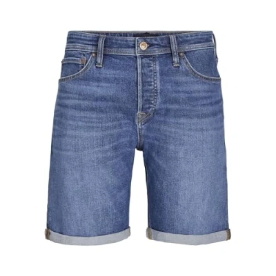Image of JACK&amp;JONES Men&#039;s Jjirick Jjioriginal Am 360 Sn Shorts, Blue Denim/Pack:am 365, XL