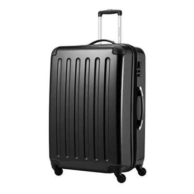 Image of HAUPTSTADTKOFFER Alex Luggage Suitcase Hardside Spinner Trolley 4 Wheel Expandable, 75cm, black