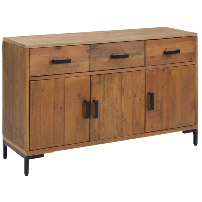 Image of vidaXL Sideboard Brown 110x35x70 cm Solid Pinewood
