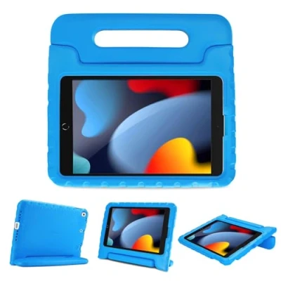 Image of ProCase Kids Case for iPad 10.2 Inch 2021 2020 2019 (7th 8th 9th Generation) / Pro 10.5/ Air 3, Super Shockproof Cover Lightweight Protective Blue