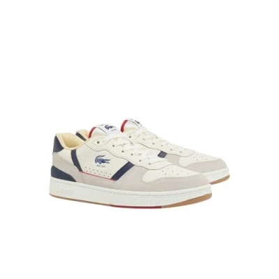 Image of Lacoste Mens T Clip Set Sneakers, Color Off White/Gum, Size: 9 UK