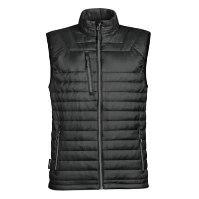 Image of Stormtech Men&#039;s Gravity Thermal Bodywarmer Vest, Black/Charcoal, M