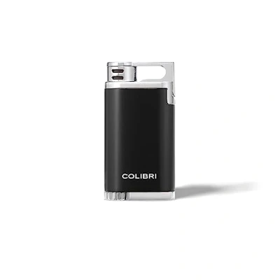 Image of Colibri Belmont Single Jet Lighter Windproof And Refillable Butane Gas Large Flame Adjuster Wheel Easy Read Fuel Window Metal Body Stylish Gift Box Safely Shipped Without