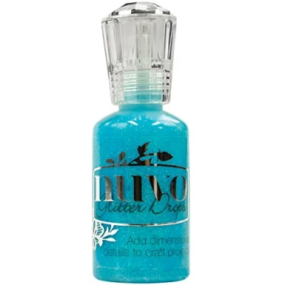 Image of Tonic Studios Nuvo Glitter Drops Blue Lagoon, Other, Multicoloured