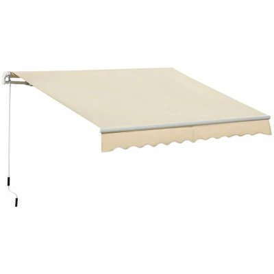 Image of Outsunny Garden Patio Manual Awning Canopy Sun Shade Shelter Retractable 4 Size 5 Colour840 174V01CW