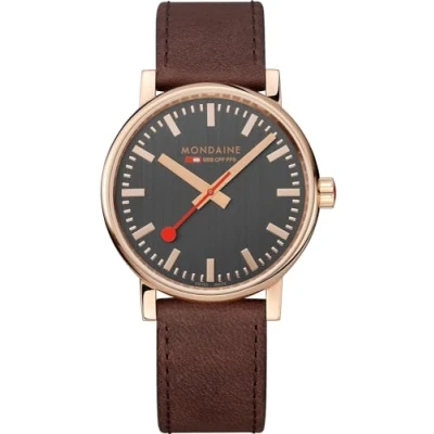 Image of Evo2 Rose Gold Mens Analogue Quartz Watch with Leather Bracelet MSE.40181.LG