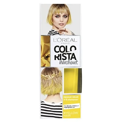 Image of L&#039;Oreal Paris Colorista Washout Yellow Neon Semi Permanent Hair Dye 80ml