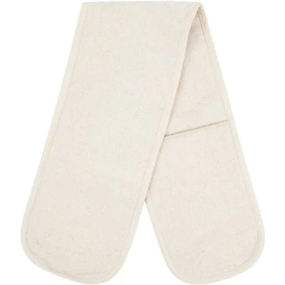 Image of MOLLY MALOU 100% Cotton Oven Glove Double Sided Plain Home Kitchen Restaurant Catering Pot Holder Heat Resistant Mitt 3 Sizes (106 x 17 cm)