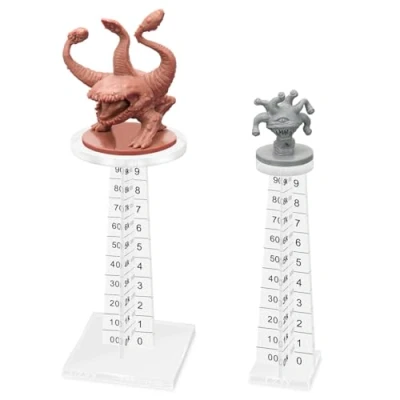 Image of D&amp;D Flying Miniatures Combat Riser (Set of 2) Acrylic Laser Cut Flight Stand Terrain from 0 to 9999 ft Perfect for Dungeons and Dragons, Warhammer Other Tabletop RPG