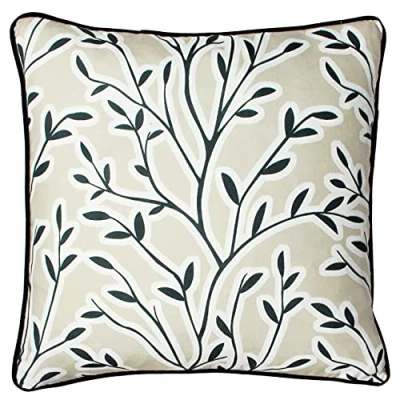 Image of furn. Annika Abstract Floral Feather Filled Cushion Natural One Size