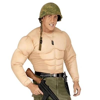 Image of xL Muscle Shirt Costume Extra Large for Super Hero Fancy Dress