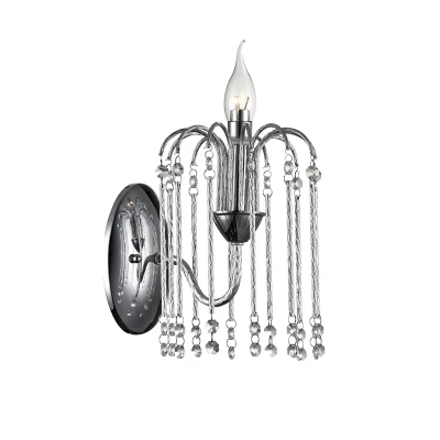 Image of Bette 1 Light Chrome Candle Wall Lamp