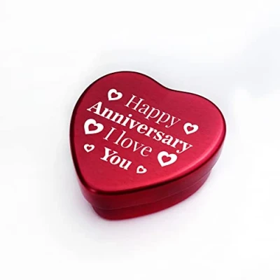 Image of Red Ocean Anniversary For Him Her Metal Sweet Tin Gifts Boyfriend Girlfriend Husband Wife