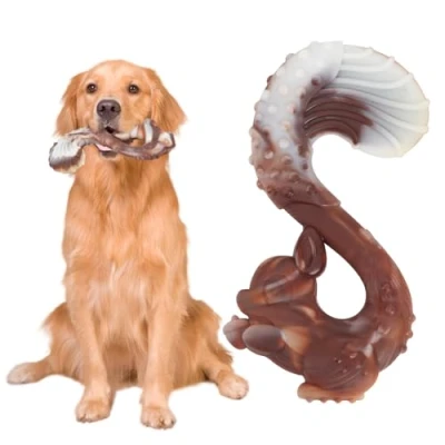 Image of OWill Dog Toys Indestructible, Long Lasting Beef Flavour Nylon Chew for Large Medium Dogs, Tough Indestructible Aggressive Chewers