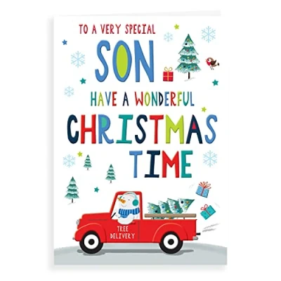 Image of Regal Publishing Character Christmas Card Son 9 x 6 inches
