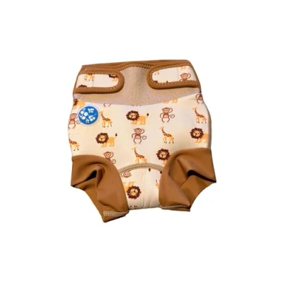 Image of Bubble Tots Go Anywhre Swim Nappy (Yellow Safari, XXL 24 36 Months)