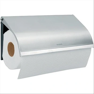 Image of Brabantia 313868 Wall Mounted Kitchen Roll Holder Matt Steel
