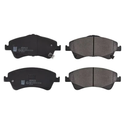 Image of 0446502170, 0446502190, 0446502280, 044650F010, 044650F011 Brake pad set BLUE PRINT ADT342174 Front Axle with acoustic wear warning TOYOTA: Verso