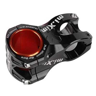 Image of VGEBY1 Bicycle Handlebar Stem, Anti Rust Bike Stem Clamp with Adapter Ring for Diameter 35mm/31.8mm (black) Cycling Bicycles And Spare Parts