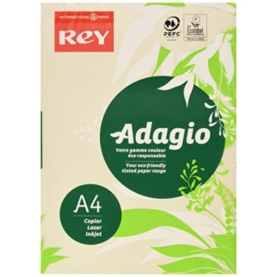 Image of Adagio 201.1204 A4 160 gsm Rey Paper Ivory (Pack of 250 Sheets)