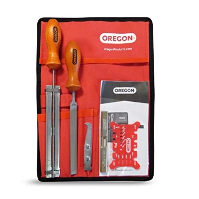 Image of OREGON 5.5mm (7/32 Inch) Chain Sharpening and Bar Maintenance Kit for 3/8 Inch Chainsaw (558551)