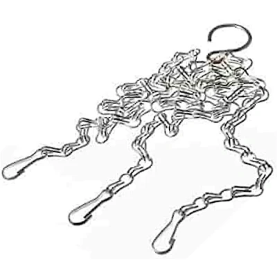 Image of Orbitron Hanging Basket Brackets Metal 12&quot; 14&quot; Strong Outdoor Wall Chain (14&quot; Only)