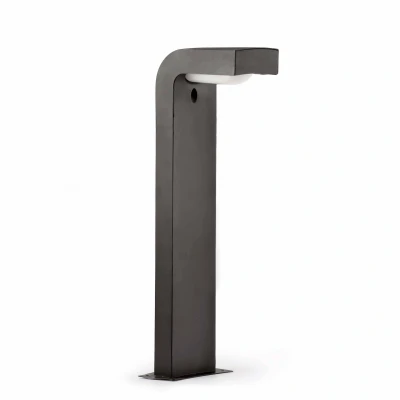 Image of Klamp Outdoor Bollard Light White, Dark Grey IP44, E27