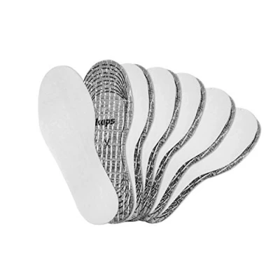 Image of Kaps Alu Super Kids, Thermal and Insulating Insole Inserts for Kids Shoes Boots 6 Pairs of Cut to Fit Winter Shoe Insoles Warm Comfy, Pair Pack