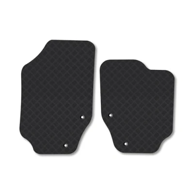 Image of Rubber Car Mats Compatible with Peugeot 307CC (2003 2008) Tailored Fit Floor Set Accessory Custom Anti Slip Backing Heavy Duty Waterproof Easy Clean Durable All Weather Full Coverage