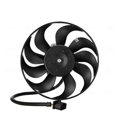 Image of 1C0959455C, 1J0959455K, 1J0959455L, 1J0959455M, 6Q0959455L Cooling Fan NISSENS 85684 VOLKSWAGEN: Golf 5, 4, Polo IV Hatchback, AUDI: A3 Hatchback