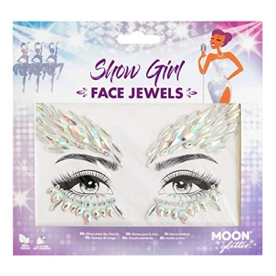 Image of Face Jewels by Moon Glitter Festival Body Gems, Crystal Make up Eye Stickers, Temporary Tattoo (Show Girl)