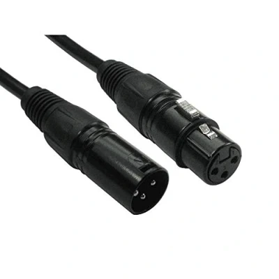 Image of World of Data 5M XLR Cable 3 Pin Male to Female Balanced Audio Copper Core Gold Plated Pins 2 PACK