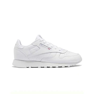 Image of Reebok Boy&#039;s Classic Leather Sneaker, Ftwr White Rubber Gum 02, 3 UK