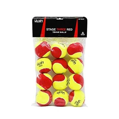 Image of Uwin Stage Three Red Tennis balls Pack of 12 Great For Beginners