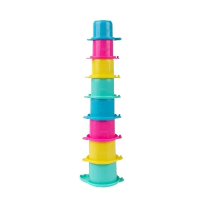 Image of Playgro Stacking Cup Crocodile Pastel