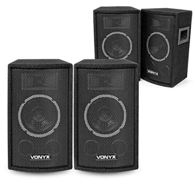 Image of VONYX 4x 6&quot; Inch Passive PA Speakers Party Disco Stage DJ Sound Package 600W