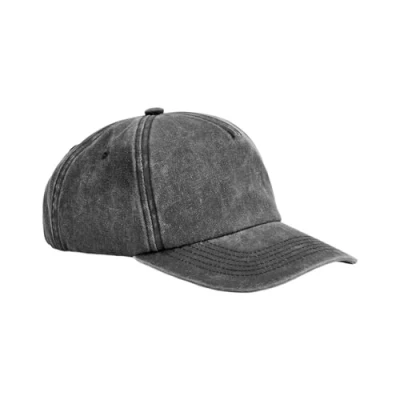 Image of Beechfield Relaxed Vintage Black Cap Baseball Caps Mens and Womens, Golf Hats, Running Tennis Hat, Sports Hat