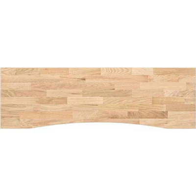 Image of vidaXL Desk Top Untreated 160x50x2.5 cm Solid Wood Oak Rectangular