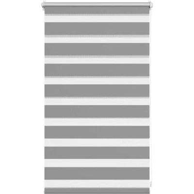 Image of vidaXL Zebra Blind 50 x 100 cm Grey