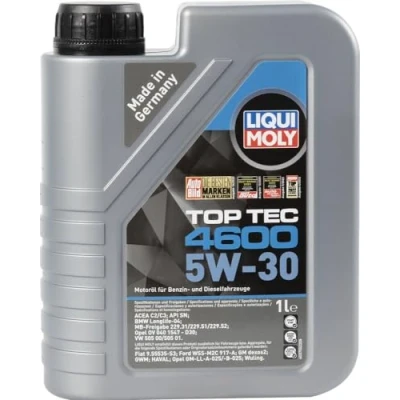 Image of LIQUI MOLY Top Tec 4600 5W 30 1 L Synthesis technology motor oil SKU: 2315