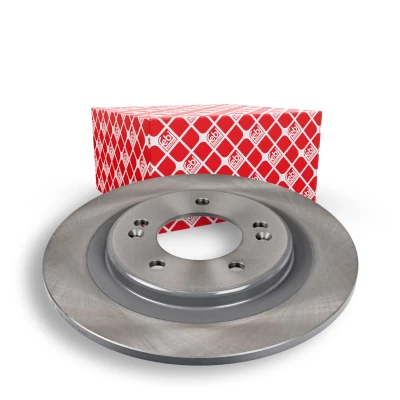 Image of 58411A6200 Brake disc FEBI BILSTEIN 108530 Rear Axle 284mm 10mm 5 Hole 114,3mm solid Coated KIA: cee‘d II Hatchback, Pro Hatchback