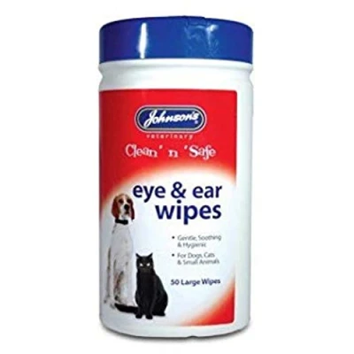 Image of Johnsons Pet Things Jvp Clean &#039;n&#039; Safe Eye &amp; Ear Wipes 30pk (Pack of 6)