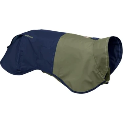 Image of Ruffwear Sun Shower XXSmall Dog Rain Jacket, All Weather Coat, Waterproof Lightweight Weatherproof Vest Overcoat &amp; Size XXS, ‎Midnight Blue