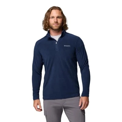 Image of Columbia Men&#039;s Klamath Range Ii Half Zip Hiking Shirt, Collegiate Navy Solid, L