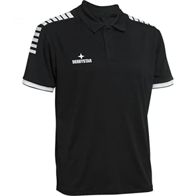 Image of Derbystar Primo Polo Shirt Black White 116/128