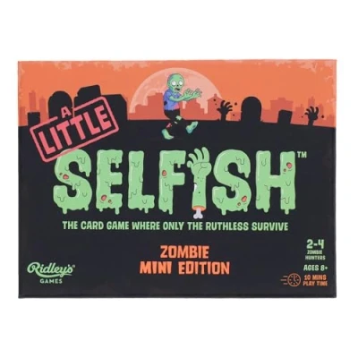 Image of Ridley&#039;s Games: a Little Selfish Zombie Edition Card Game Easy to Play Party for Groups Ideal 2 4 Players Makes Great Gift Idea Don&#039;t get Infected Only The Ruthless Survive!